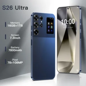 S26 Ultra 7.3 Inch 16GB+1TB 5G Smartphone 72+108MP HD Camera Dual Card Android 14.0 100W Spanish Unlocked Cellphone