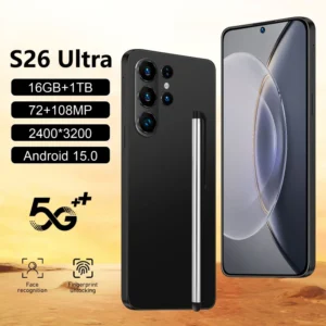 S26 Ultra 7.3 Inch 48MP 108MP 5G Smartphone 7800mAh Large Battery HD Screen Resolution 3G 4G Deca Core LTE 16GB 1TB