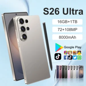 S26 Ultra 7.3 Inch 5G Smartphone 16GB+1TB Android 15 108MP Rear HD Screen Deca Core