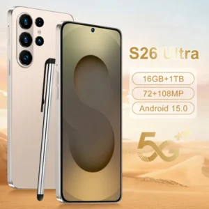 S26 Ultra Android 15 5G CDMA/LTE Smartphone 7.3″ OLED HD 90Hz Display 16GB 1TB ROM Deca Core CPU 108MP Camera