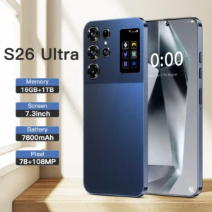 S26 Ultra Android Smartphone 5G Dual SIM Dual Standby Unlocked Mobile Phone