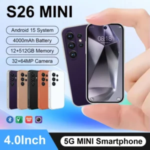 S26 Ultra Mini 5G Unlocked Android Smartphone 12+512GB 4.0″ 64MP 4000mAh Dual SIM