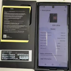 S26 Ultra Mobile Phone 5G Touch Screen Phone Smartphone Camera Phone HD Display Face Recognition 256GB 2TB