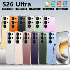 S26 Ultra Original 5G Smartphone 7.3 inch 16GB+1TB Deca Core Android15 Dual SIM Phone Factory Price