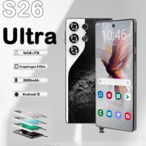 S26 Ultra Smartphone Deca Core 16GB+1TB Storage Android 15 7.3-Inch HD OLED 120Hz 108MP Camera 3G/4G/5G CDMA 100W