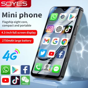 SOYES XS18 Pro Max 4.3″ Global 4G Mini Smartphone Android10.0 With 2750mAh Battery Facial Recognition GPS OTG Small Mobile Phone