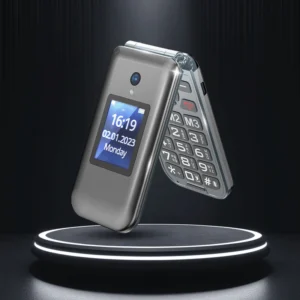 Seniors Smart GSM Phone LTE Cellular Dual Card French Operating Language SOS Flip Design for Elderly