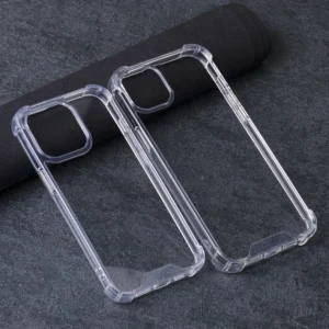 Shockproof 2 in 1 PC TPU Clear Mobile Phone Case for iPhone 11 12 13 14 15 16 Pro Max Acrylic Phone Cover