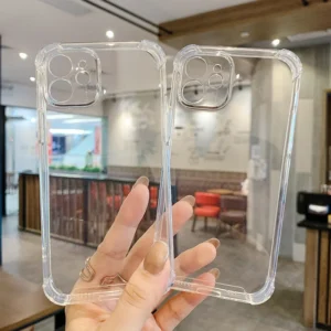 Shockproof Transparent Mobile Phone Cases for iPhone Bumper Corner Phone Cases Cover Scratch Resistant