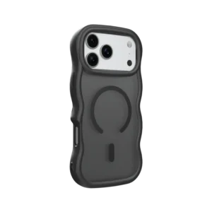 Skin Feeling Wave Phone Case for iPhone 17 Pro Max 16 Magnetic Wireless Charging Shockproof Wavy Mobile Phone Cover