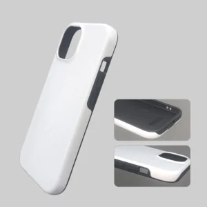 Snap Tough Phone Cases Blank Cell Mobile Coated PC 2 in 1 Tough 3D Sublimation Glossy Phone Case for iPhone 15