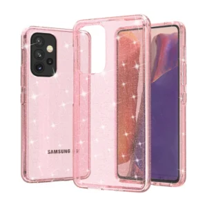 Sparkle Glitter Phone Case for Samsung Galaxy S24 S23 S22 S21 FE S20 Ultra S30 Plus Clear Hard Shell Case
