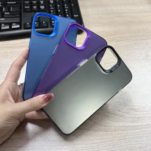 Stylish Luxury Hard PC Shockproof UV Painted Phone Case for iPhone 7 8 XS XR 12 13 14 15 16 17 Pro Max IMD Mobile Phone Cover