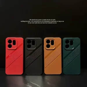 Suitable for Samsung Tecno Infinix and Itel Phone Models TPU 3D Leather Textured Phone Case