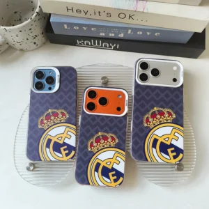 Suitable for iPhone Silver Plated Hard PC Phone Case 17 16 15 Protective Case 14 13 Pro 12 11 Hard Case