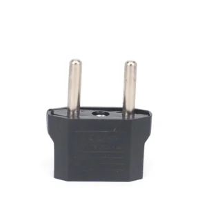 Supports 250V 6A Travel Power Adapter with Europe Socket Plug US to EU Plug Charger Adapter Black