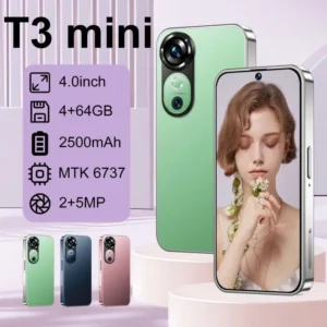 T3 Mini Children Smartphone 2MP+5MP Camera Facial Recognition HD Screen Kid Small Mobile Phone