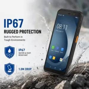 TC60 PDA Rugged Barcode Scanner Android Mobile Computer 4G-LTE Bluetooth WIFI NFC 4+64GB IP67 for Warehousing Retail Inventory