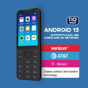 TIQ Mini M5 US Version Android 13 Smartphone 4G Dual SIM Dual Standby 32GB Button Phone