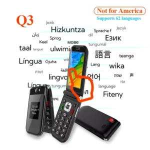 TIQ Mini Q3 Smart Mobile Phone 4G Flip Touch Screen Keypad Phone Light Weight 3GB+32GB SIM and SD Card Phone