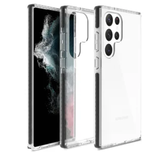TPU PC Phone Shock Proof Transparent Clear Hard Armor Custom Print 4 Corner Case for Samsung Galaxy S23 S24