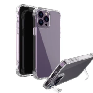TPU PC Transparent Phone Case Glitter Wireless Charging Ring 3D Phone Cover UV Printing for iPhone 17 16 15 14 13 Pro Max