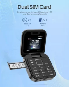 Teléfono Plegable I16 Pro 2G GSM Desbloqueado Doble SIM 1050mAh Linterna