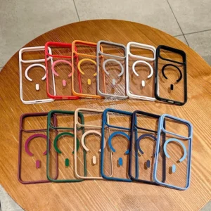 Transparent Acrylic Mobile Phone Case for iPhone 18 17 Pro Max Magnetic Cell Phone Cover for iPhone 17 Air 16 15 14 13 12 11