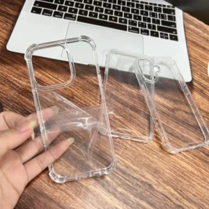 Transparent Clear Acrylic Mobile Phone Case for iPhone 17 Pro Max 16 15 14 13 12 11 Shockproof Hard Phone Case Cover for Samsung