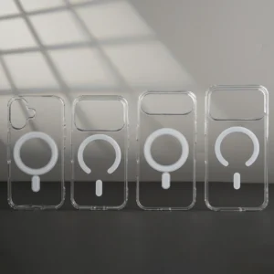 Transparent Mobile Cover Acrylic Clear Magnetic Phone Case for iPhone 17 Pro Max Capa De Celular Coque Telephone