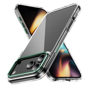 Transparent Mobile Phone Case for iPhone Air 17 Hard PC+Soft TPU Clear Phone Case Waterproof for iPhone 16 15 Pro