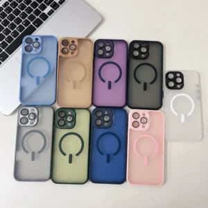 Transparent Protective Case TPU PC Shockproof Magnetic Phone Case for iPhone 16 15 14 13 Pro Max