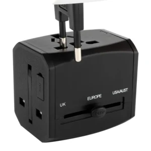 Travel Adapter 3 USB AU US EU UK Custom 5V 6A High Power Output AC DC Power Adapter Wall Socket Travel Charger Adapter