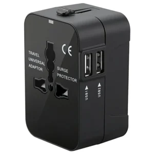 Travel Adapter US UK AUS EU Universal AC Power Plug 1 USB Type C Port Multi Plug Charger QC3.0 10W 5V2.4A Fireproof