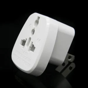 Travel Adapter Universal Charger US 2 Pins Plug Universal Socket with Safety Shutter