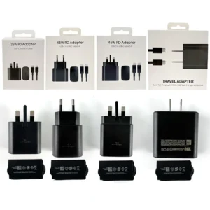 Type C Adapter Fast Charging PD USB C Power Adaptor 25W 45W Super Fast Type C Chargers for Samsung S21 Plus S22 TA800 TA845