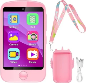Type C Kids Children’s Smart 4G Nano Sim Card GPS SOS Dual Cameras Video Call Mobile Phone