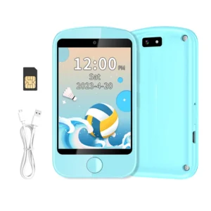 Type C Kids Children’s Smart Phone 4G Nano Sim Card GPS SOS Dual Cameras Video Call Mobile Phone