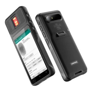 UNIWA F501 5 Inch Portable PDA Android Barcode Scanner Biometric Fingerprint Reader Phone