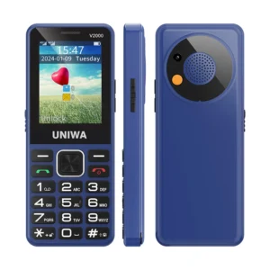 UNIWA V2000 Dual SIM 2.40 Inch Screen 4G Keypad Camera and Voice Recorder Phone Smart New LTE Global Mobile Phone