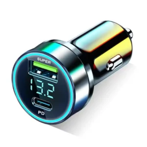 USB Car Charger Adapter PD 20W Type C Dual Port Fast Charging for iPhone iPad Android Mobile Phone
