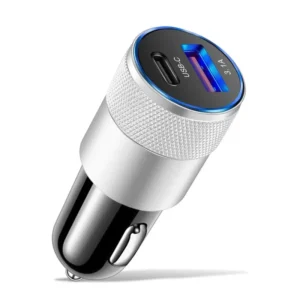 USB Car Charger Adapter USB C PD 18W Power Supply Fast Charging Type C 2 Port Phone Charger Universal Socket