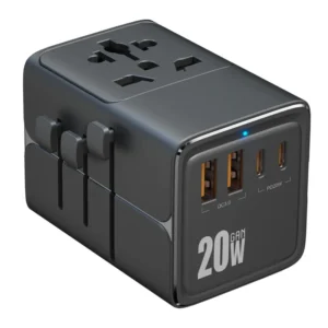 USB Plug Type C Quick Charger Worldwide 20W PD Fast Charger Adapter with 2A2C port