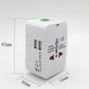 USB Travel Power Mobile Charger Adapter Universal International UK AU EU US Plug Adapter for Laptop Camera All in One