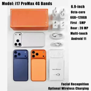 Ultra 4G Smartphone with 20MP Camera Large 6.9 Inch HD Screen Octa-core CPU 3000mAh Battery I17 Pro Max MTK Processor