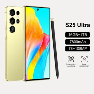 Ultra 5G Smartphone S25 New Android 15 16GB+1TB 7.3 Inch HD Resolution Deca Core CPU 100W Unlocked Cell Phone for Spanish