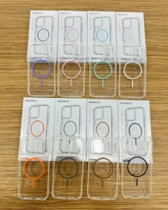 Ultra Thin Simple Magnetic Phone Case Hard PC Cover Transparent for iPhone 14 Plus 15 16 ProMax Transparent Clear Magnetic Case