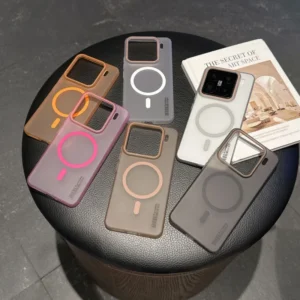 Ultra-thin Matte Barcode Wireless Charging Magnetic Phone Case PC Hard Cover for Xiaomi 15 14 Ultra 13 Redmi K80 Pro Note 14 Pro