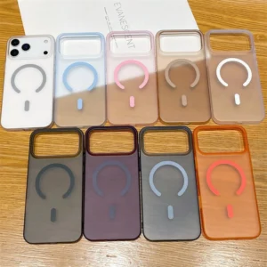 Ultra thin PC Hard Case Magnetic Matte Mobile Phone Case for iPhone 15 Pro Max 18 17 16 15 14 13 12 11