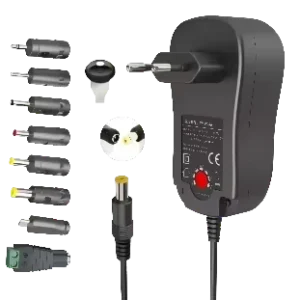 Universal AC DC Power Adapter 3 12V 15W Adjustable DC Power Supply 0.6A Max 6 Tips 1.5m Cable CE RoHS